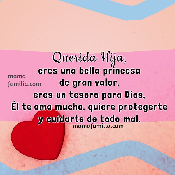 Palabras lindas de Bendición para mi Hija