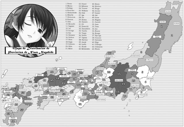 Mapa 1 Oda Nobuna no Yabou Vol.19