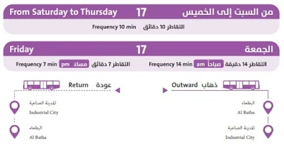 RIYADH LOCAL BUS SERVICE ROUTE 17