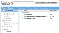 Skærmdump fra GoogleDocs