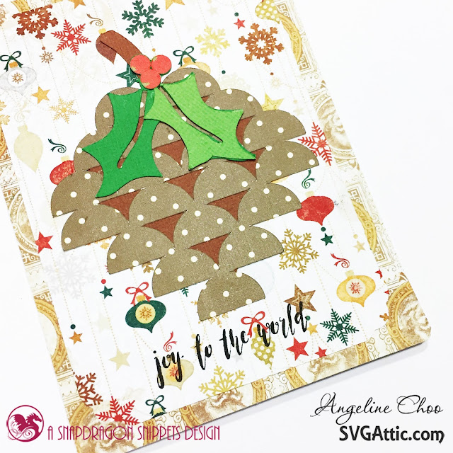 ScrappyScrappy: Christmas Pinecone and Holly cards with SVG Attic #scrappyscrappy #svgattic #unitystamp #stamp #card #cardmaking #papercraft #christmas #holiday