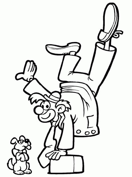 Payasos para Colorear, parte 4