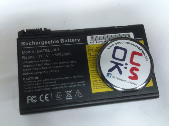 Battery bateri for Acer Aspire 3100 3690 5100 5110 5610