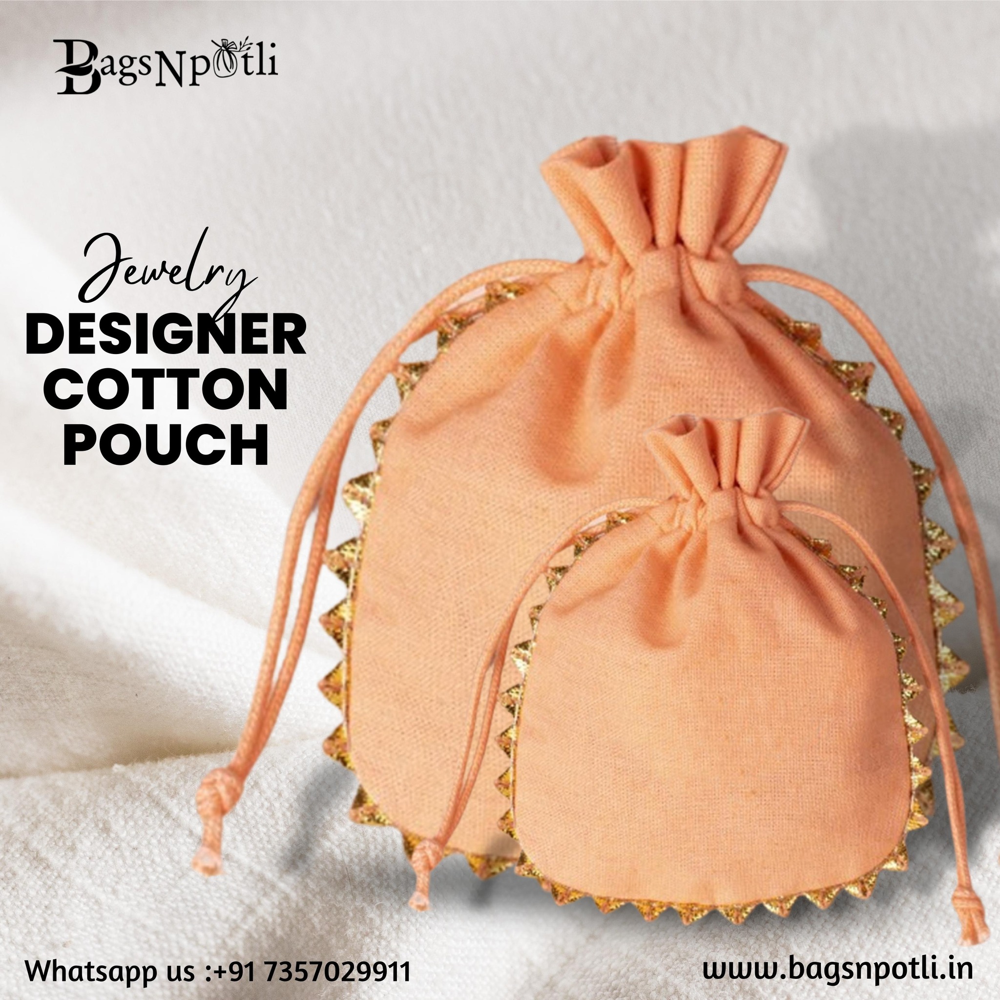 Why Jewellery Retailers use Designer Cotton Pouches For Jewellery Packaging?