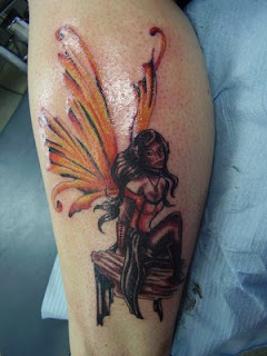 Calf Tattoo Ideas With Fairy Tattoo Designs Especially Picture Calf Fairy Tattoos Gallery 4