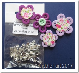 Button Brooch Brooch backs