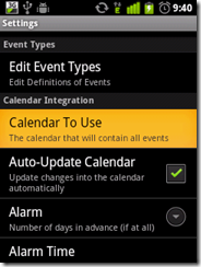 choose calendar which you 
want to update.