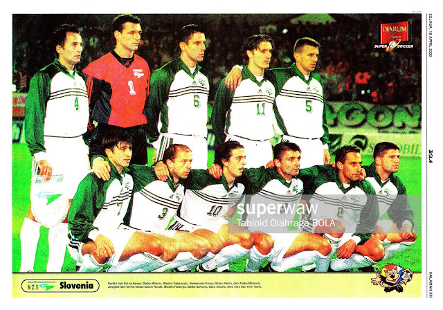 POSTER TIM NASIONAL SLOVENIA 2000