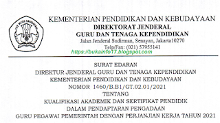 SK Dirjen PPPK Daftar Liniearitas Kualifikasi Akademik dan Sertifikat Pendidik Dalam Pendaftaran Pengadaan Guru PPPK Tahun 2021