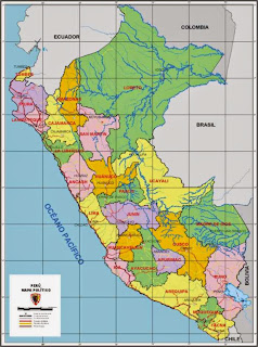 Peru - Bản đồ địa lý của Peru