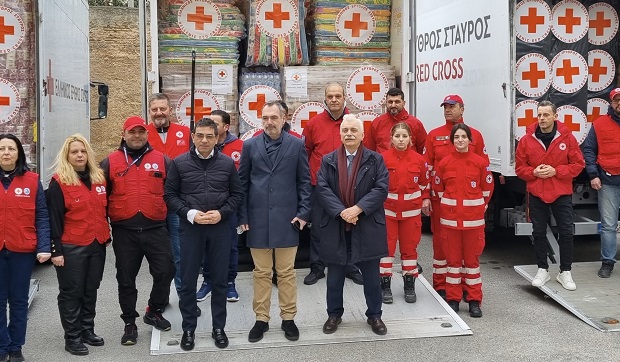 Ερυθρός Σταυρός: Ξεκίνησε το κομβόι της αγάπης στους σεισμόπληκτους της Τουρκίας