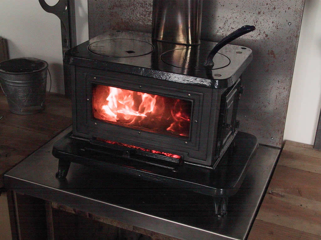 ice shack wood stove