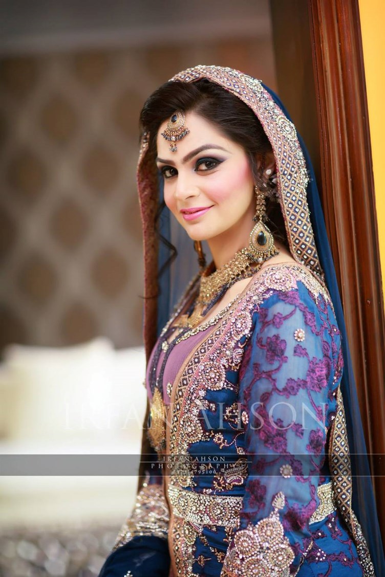 Top 5 blue  Pakistani  bridal  dress  2019 Just Bridal 