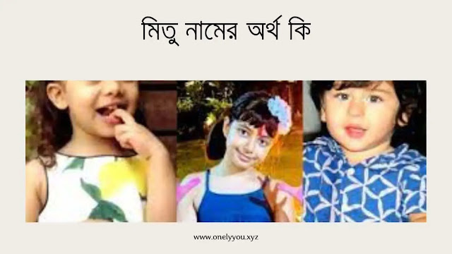 মিতু নামের অর্থ কি