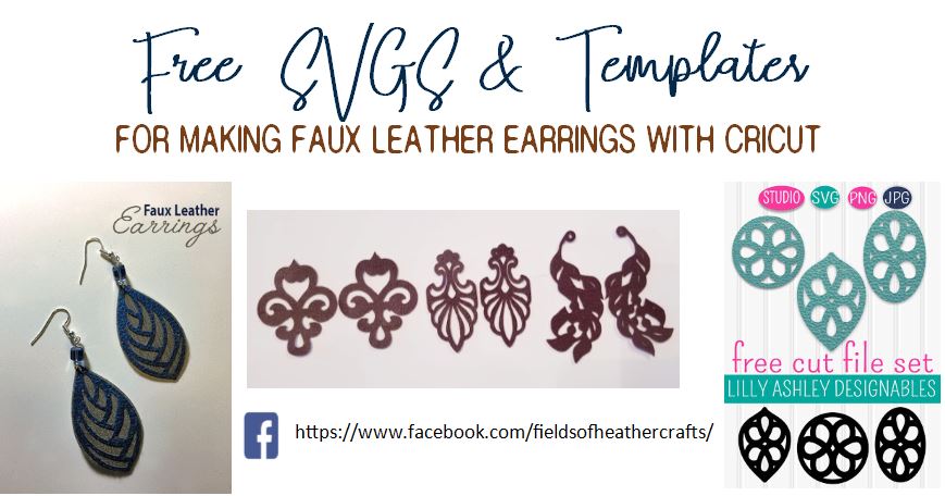 Download Free svgs for Faux Leather Earrings