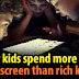 Study shows Poor Kids Spend More Time on Screens Each Day than Rich Kids