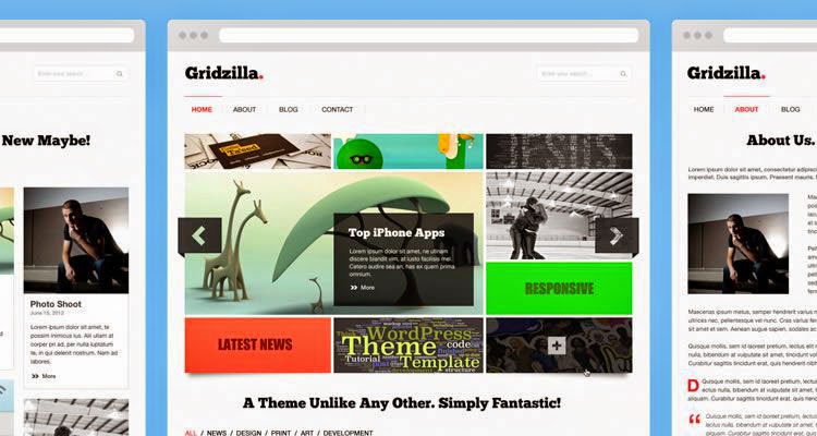 Gridzilla PSD Theme