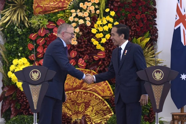Bertemu PM Australia, Presiden Jokowi Bahas Penguatan Kerja Sama Ekonomi Hingga Perubahan Iklim