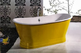 Colored freestanding bathtubs