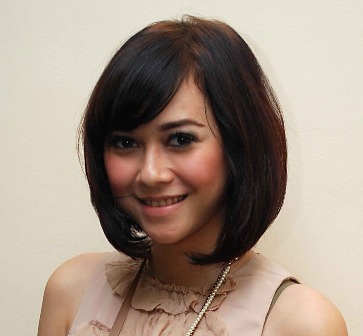 Model rambut  untuk wajah  bulat  2013