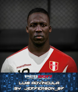 PES 2017 Faces Luis Advíncula by Jefferson_SF