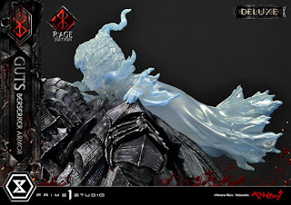 Berserk - Guts in Bersrk Armor Rage Edition y Unleash Edition Statues de Prime 1 Studio