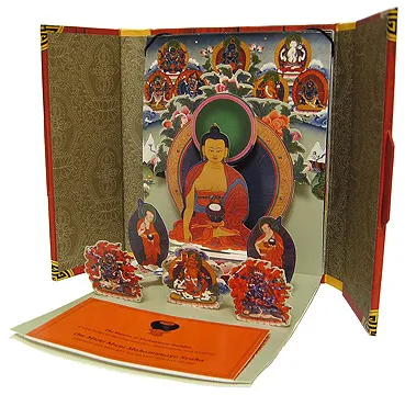 藏傳佛教唐卡佛龕立體書｜Pop-Up Tibetan Buddhist Altars