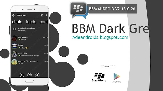 BBM Windows Phone Dark Grey - BBM For Android V2.13.0.22 Apk