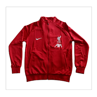 Jual Jaket Anthem Liverpool Merah 2022/2023 di toko jersey jogja sumacomp, harga murah barang berkualitas