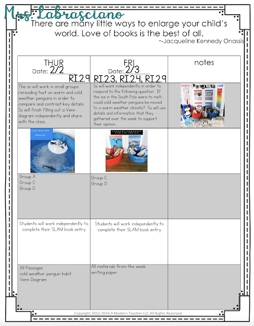 Click here to learn all about teaching ELA in the second  grade classroom.  These free and fun lesson outlines will detail curriculum and ideas for all informational, literature and writing standards in my 2nd grade elementary classroom.  This week's lessons will be all about: Penguins, Cold Weather Penguins, Warm Weather Penguins, Cause and Effect, Compare and Contrast, Informational Writing, Opinion Writing.  Your second grade students will love the lessons and activities shared here.  These lesson outlines are added and updated almost each week.