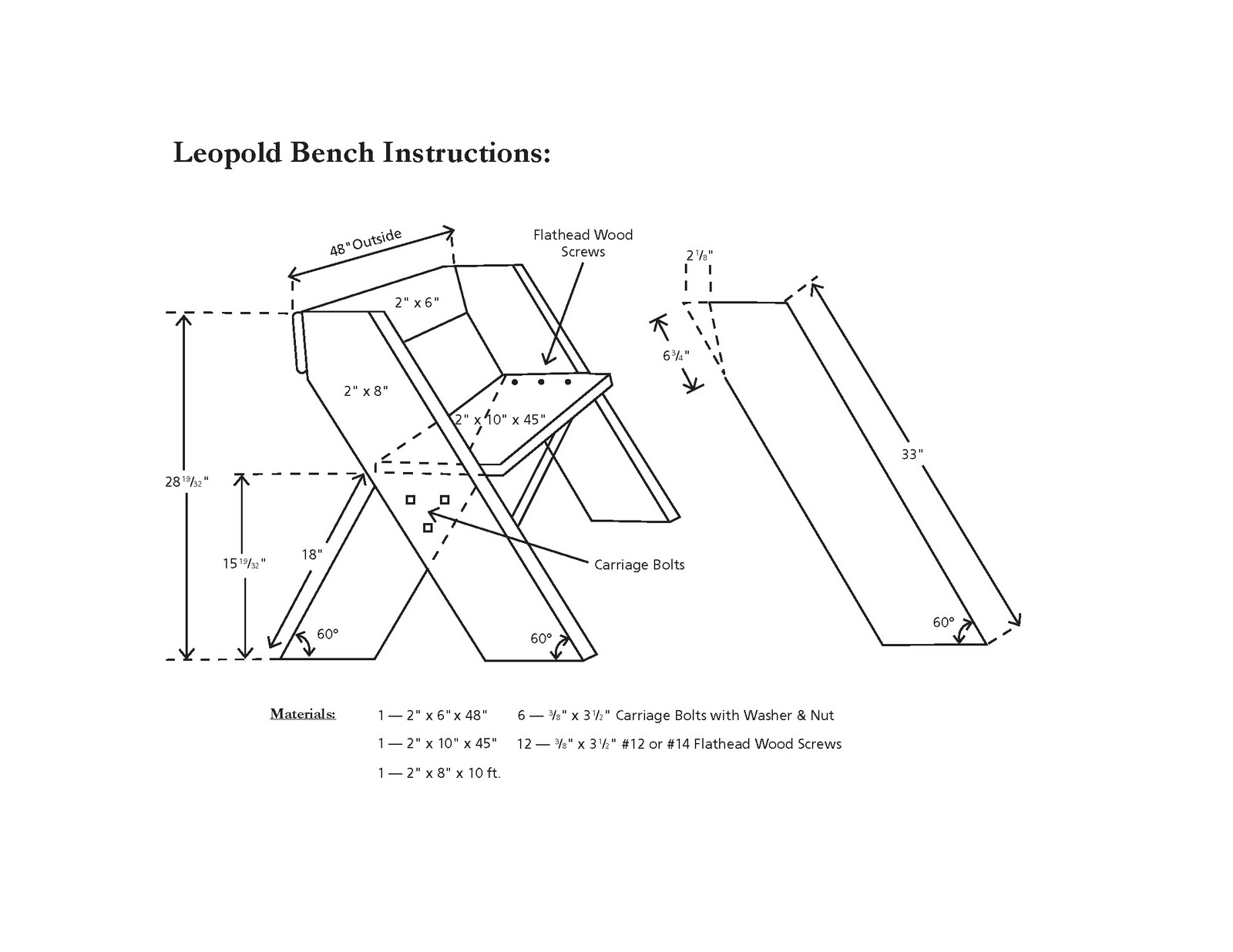 Pin Aldo Leopold Bench Plans on Pinterest