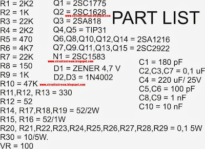 Build a 1000W Power Amplifier Circuit Schematic Diagram with Explanation