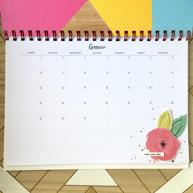 DIY 2018 Calendar Angela Tombari for Yuppla Carft DT