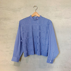 mintdesigns【ミントデザインズ】GINGHAM PLEATS TOP◆八十八/丸亀香川県・eighty88eight/新居浜愛媛県