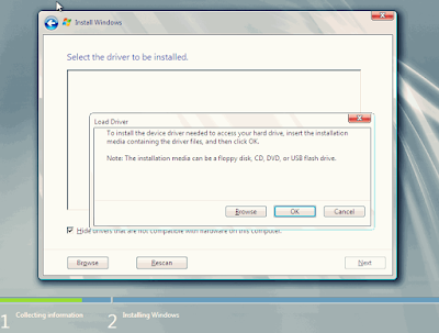 Hardisk Tidak Terdeteksi Ketika Installasi Windows 7?Ini solusinya.!