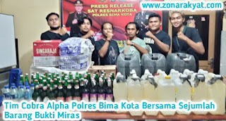 Tim Cobra Alpha Laksanakan Razia Miras, Puluhan Jerigen Diamankan