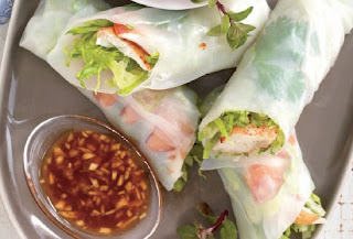 Vietnamese Lobster Summer Rolls with Dipping Sauce