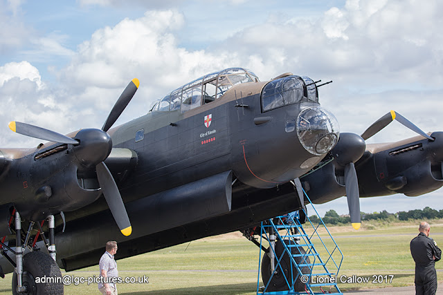 BBMF Lancaster problem with number three engine. 