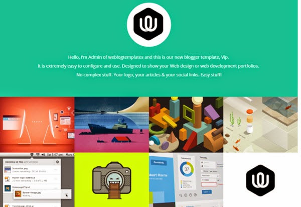 VIPfolio Responsive Portfolio Blogger Templates