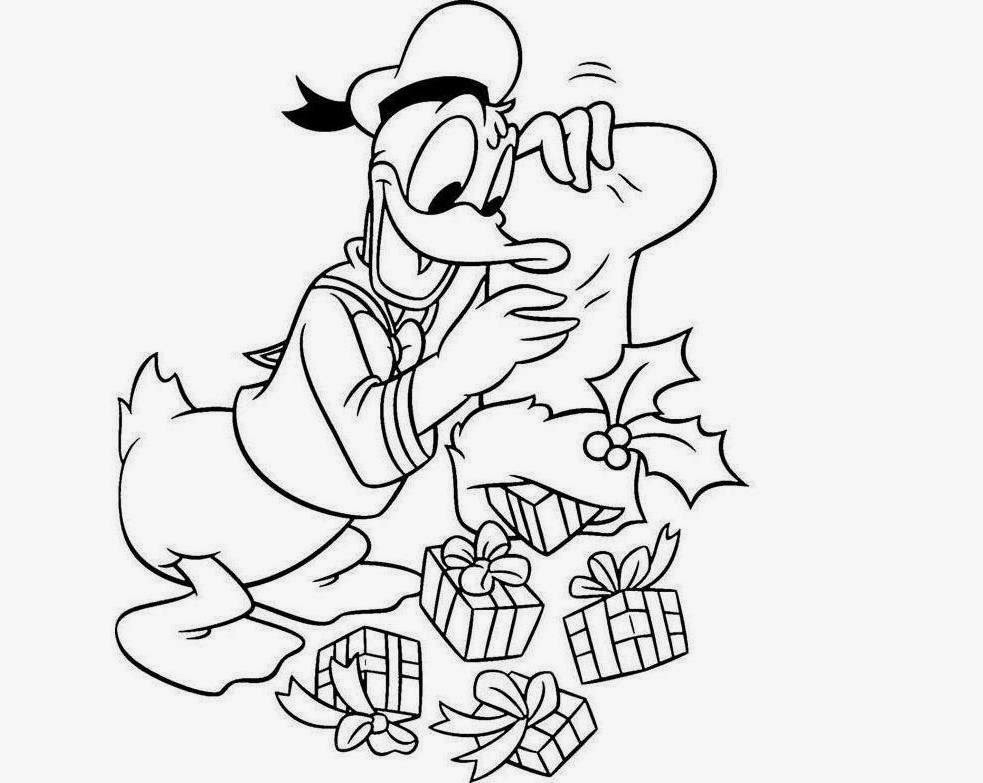 Donald Duck Coloring Drawing Free wallpaper