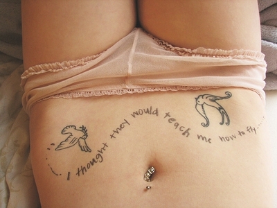 cute tattoos on hip