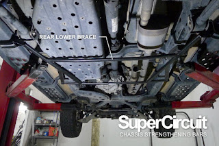 Ford Ranger 2.0 biturbo rear lower bar/ rear lower chassis brace by SUPERCIRCUIT.