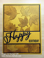 Fall Card made with Stampin'UP!'s Gather Together Stamp set and Gathered Leaves Dies