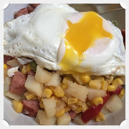 Sausage, Pepper, and Corn Hash