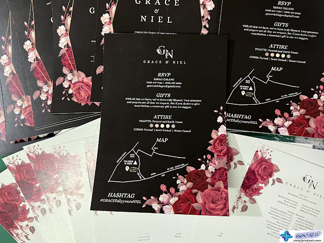 Custom Printed Wedding Invitation Cards