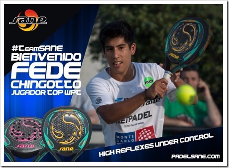 Federico Chingotto ficha por SANE y se afianza en el Circuito World Padel Tour.