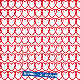 365 Patterns:  Interlocking Hearts