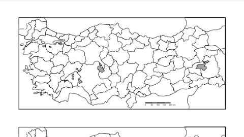 2024 Coğrafya Çalışma Haritaları Dilsiz Haritalar | PDF İNDİR