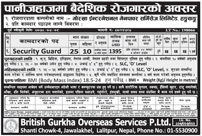 Jobs in Hong Kong for Nepali, Salary Rs 1,43,685