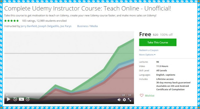 [100% Free Udemy Coupon] Complete Udemy Instructor Course: Teach Online - Unofficial!